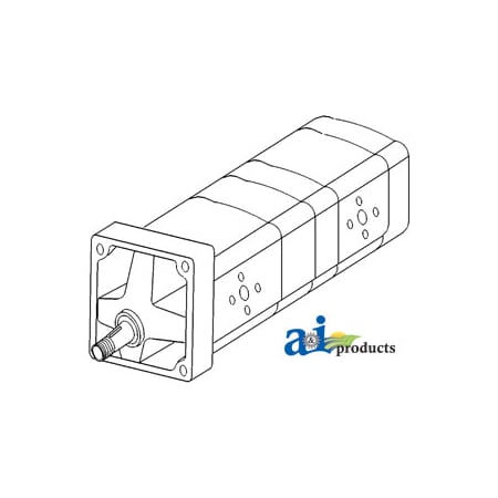 A & I Products Pump, Tandem Hydraulic 6" x6" x13" A-K310386